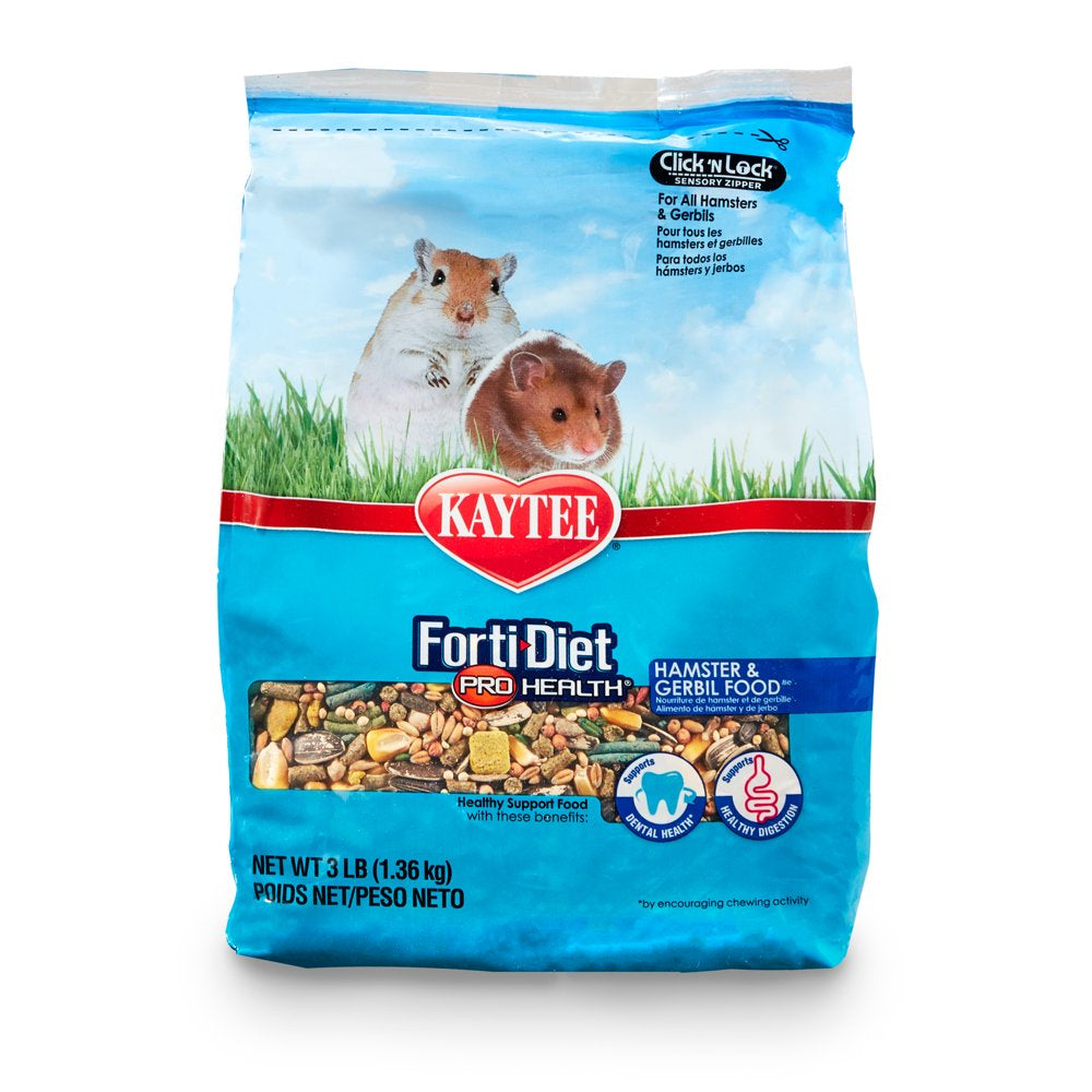 Kaytee Forti-Diet Pro Health Hamster and Gerbil Food 3Lb Animals & Pet Supplies > Pet Supplies > Small Animal Supplies > Small Animal Food Central Garden and Pet   