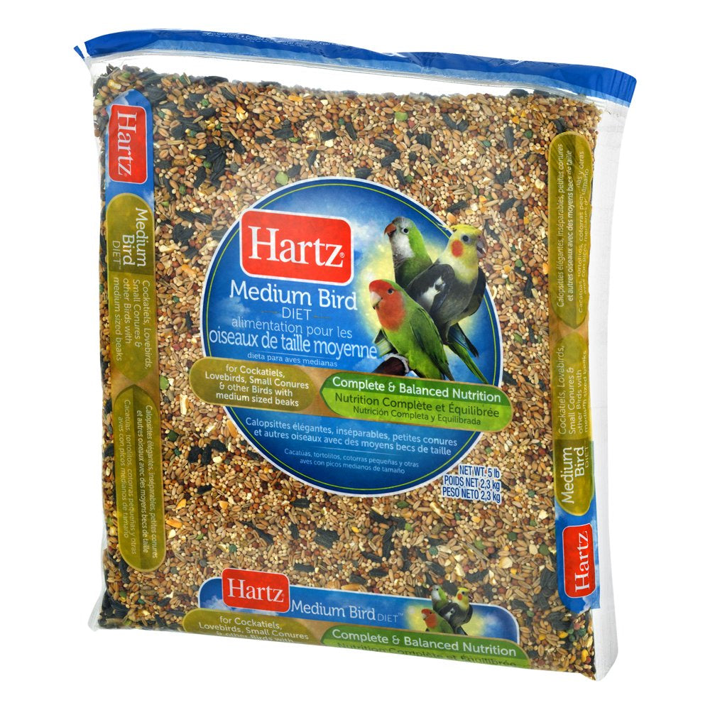 Hartz Medium Bird Food, 5.0 LB Animals & Pet Supplies > Pet Supplies > Bird Supplies > Bird Food The Hartz Mountain Corporation   