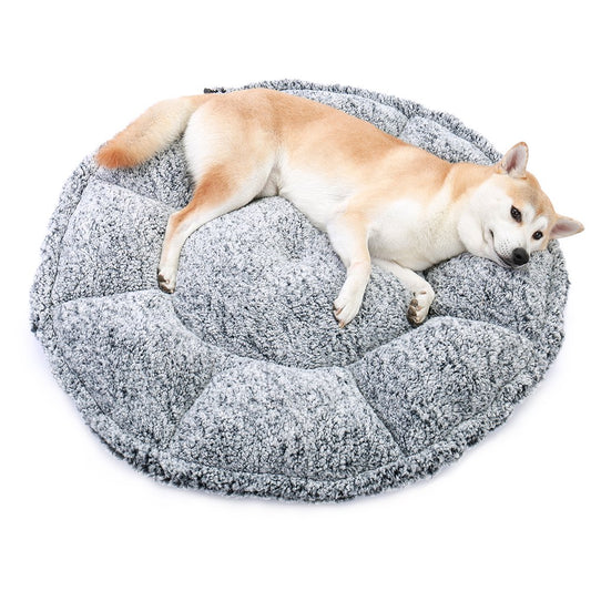 Petals-Shaped Pet Bed Soft 38.2"X 38.2" for Cats and Dogs,Large Animals & Pet Supplies > Pet Supplies > Cat Supplies > Cat Beds PAWZ Road L 38.2"X38.2" Gray 