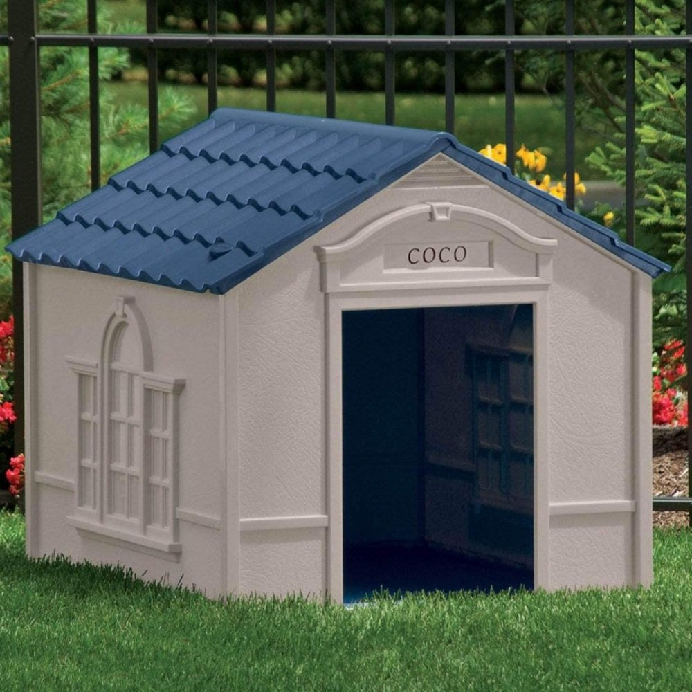 Suncast DH350 Deluxe Weatherproof Snap Together Resin Large Dog House (2 Pack) Animals & Pet Supplies > Pet Supplies > Dog Supplies > Dog Houses Suncast   