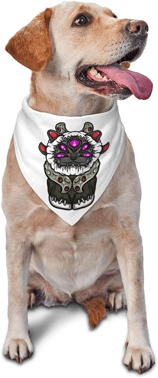 Chibi Monster Pet Dog and Cat Decorative Triangle Scarf,Dog Bandana,Breathable and Stain Resistant. Animals & Pet Supplies > Pet Supplies > Dog Supplies > Dog Apparel ZALTAS   