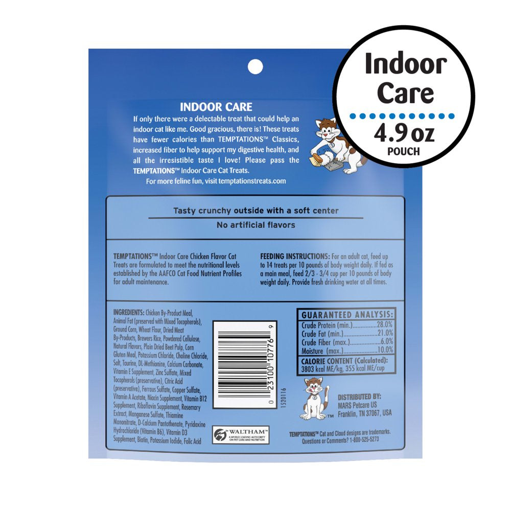 Temptations Chicken Flavor Topper, Crunchy & Soft Treat for Cat, 4.9 Oz. Animals & Pet Supplies > Pet Supplies > Cat Supplies > Cat Treats Mars Petcare   