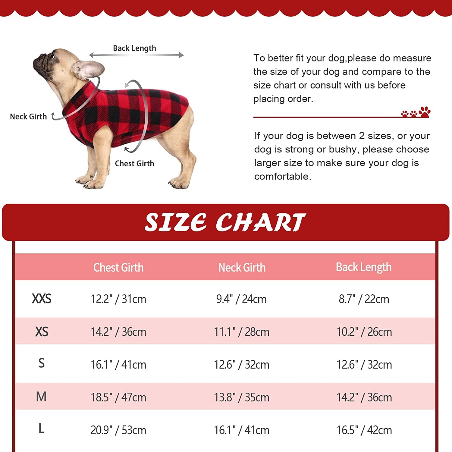 Kuoser Stretch Dog Fleece Vest, Soft Classic Plaid Basic Dog Sweater for Small Dogs & Cats, Warm Dogs Shirt Pullover Dog Coat Jacket Winter Dog Clothes for Teddy Chihuahua Yorkshire with Leash HOL Animals & Pet Supplies > Pet Supplies > Dog Supplies > Dog Apparel Kuoser   