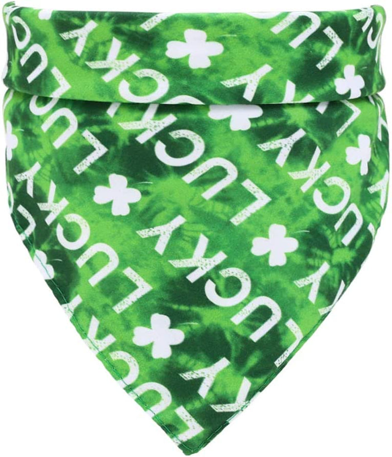 4Th of July Dog Bandana Independence Day Festival Patriotic Dog Bandana Adjustable Soft Pet Triangle Scarf with Painting US Flag Elements Patterns for Small Medium-Large Dogs Cats Animals & Pet Supplies > Pet Supplies > Dog Supplies > Dog Apparel INCHIO St. Patrick's A  