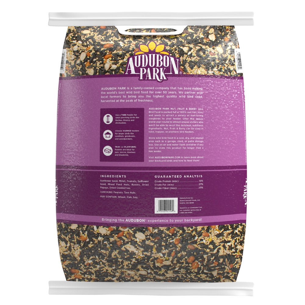 Audubon Park Nut, Fruit & Berry Wild Bird Food, New, 15 Lbs. Animals & Pet Supplies > Pet Supplies > Bird Supplies > Bird Food Global Harvest Foods   