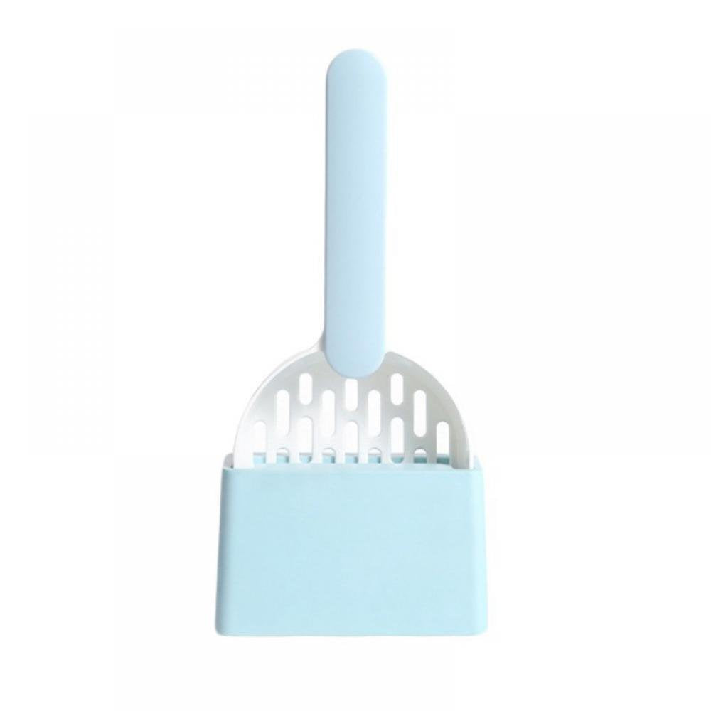 Sacredtree Cat Litter Shovel with a Fixed Device Slag Sieve for Quick Shovel Screening Long Handle Cat Cleaning Supplies Animals & Pet Supplies > Pet Supplies > Cat Supplies > Cat Litter Sacredtree White blue  