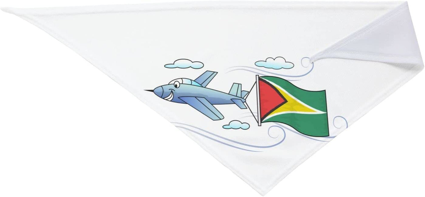 Airplane with Flag Gunaya Pet Dog and Cat Decorative Triangle Scarf,Dog Bandana,Breathable and Stain Resistant. Animals & Pet Supplies > Pet Supplies > Dog Supplies > Dog Apparel ZALTAS   