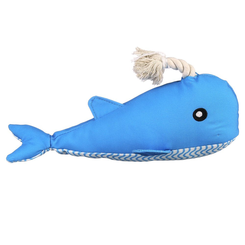 Vibrant Life Blue Whale Plush Dog Toy Animals & Pet Supplies > Pet Supplies > Dog Supplies > Dog Toys Mission Pets   