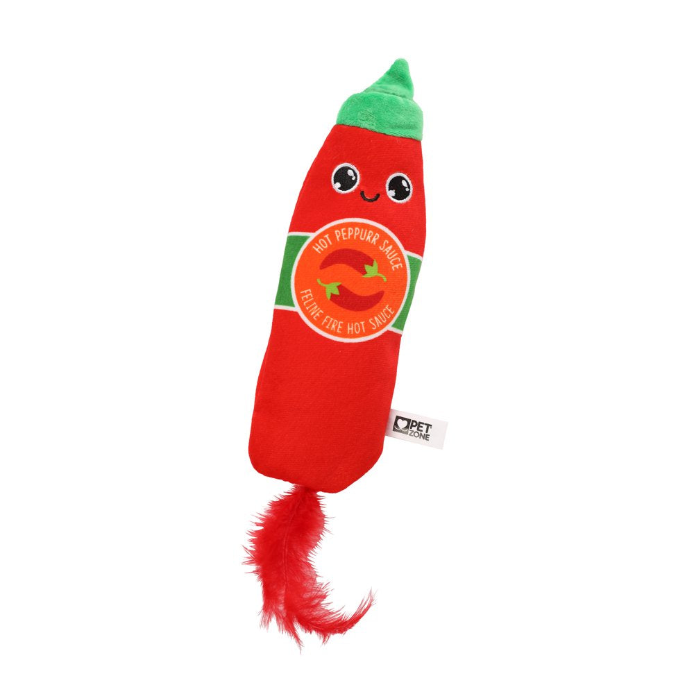 Pet Zone Fuzzy Flopper Kicker Hot Sauce Electronic Cat Toy. Rechargeable. USB Charging Cable Included. Animals & Pet Supplies > Pet Supplies > Cat Supplies > Cat Toys Ourpets   