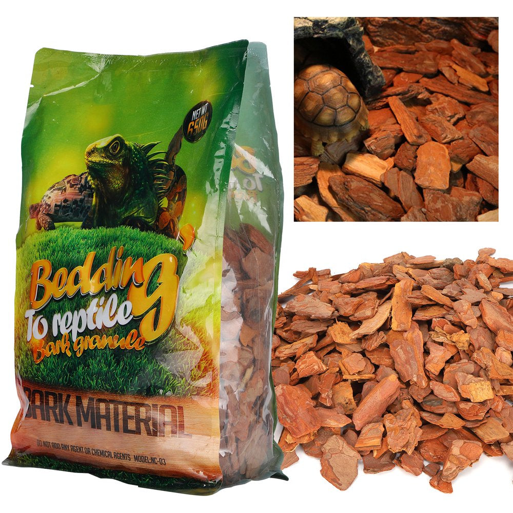 Reptile Reptiles Bedding Insects Spiders 650G/Bag Forest Terrain Bark Fine Chips Natural Wood Log Terrain Substrate for Reptilessmall Particles Animals & Pet Supplies > Pet Supplies > Reptile & Amphibian Supplies > Reptile & Amphibian Substrates LYUMO   