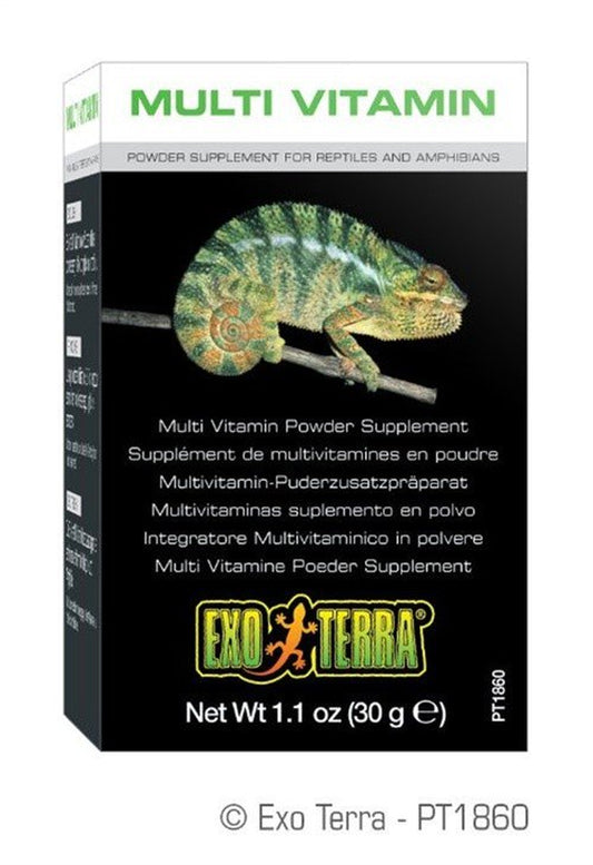 Exo Terra Multi Vitamin Powder Reptiles/Amphibians Supplement, 1.1-Ounce Animals & Pet Supplies > Pet Supplies > Reptile & Amphibian Supplies > Reptile & Amphibian Food Hagen   