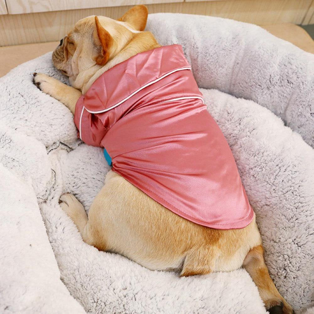 Cat Dog Pajamas Soft Silk Pet Clothes Apparel Puppy Pink Sleepwear XS Midnight Animals & Pet Supplies > Pet Supplies > Dog Supplies > Dog Apparel Midnight   