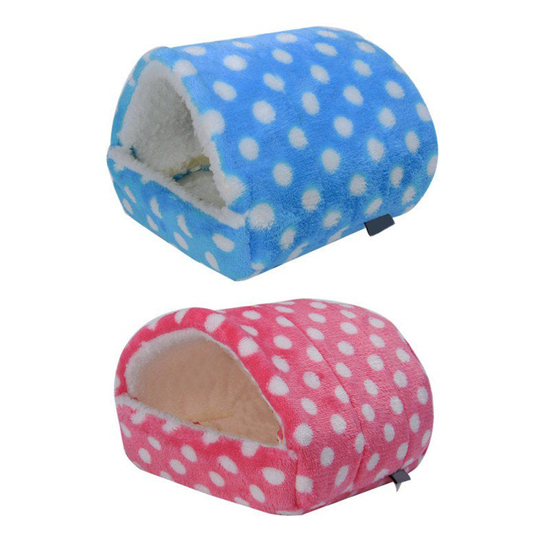 Hamster Squirrel Chinchilla Small Animal Pet Hamster House Bed Rat Squirrel Warm Hanging House Cage Animals & Pet Supplies > Pet Supplies > Small Animal Supplies > Small Animal Bedding Vicooda M Pink 