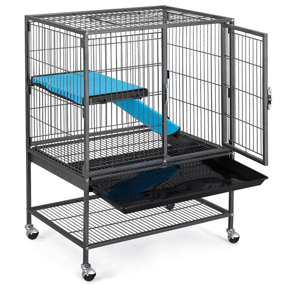 Easyfashion Single Unit Small Animal Cage Critter Nation Cage Black Animals & Pet Supplies > Pet Supplies > Small Animal Supplies > Small Animal Habitats & Cages Easyfashion   