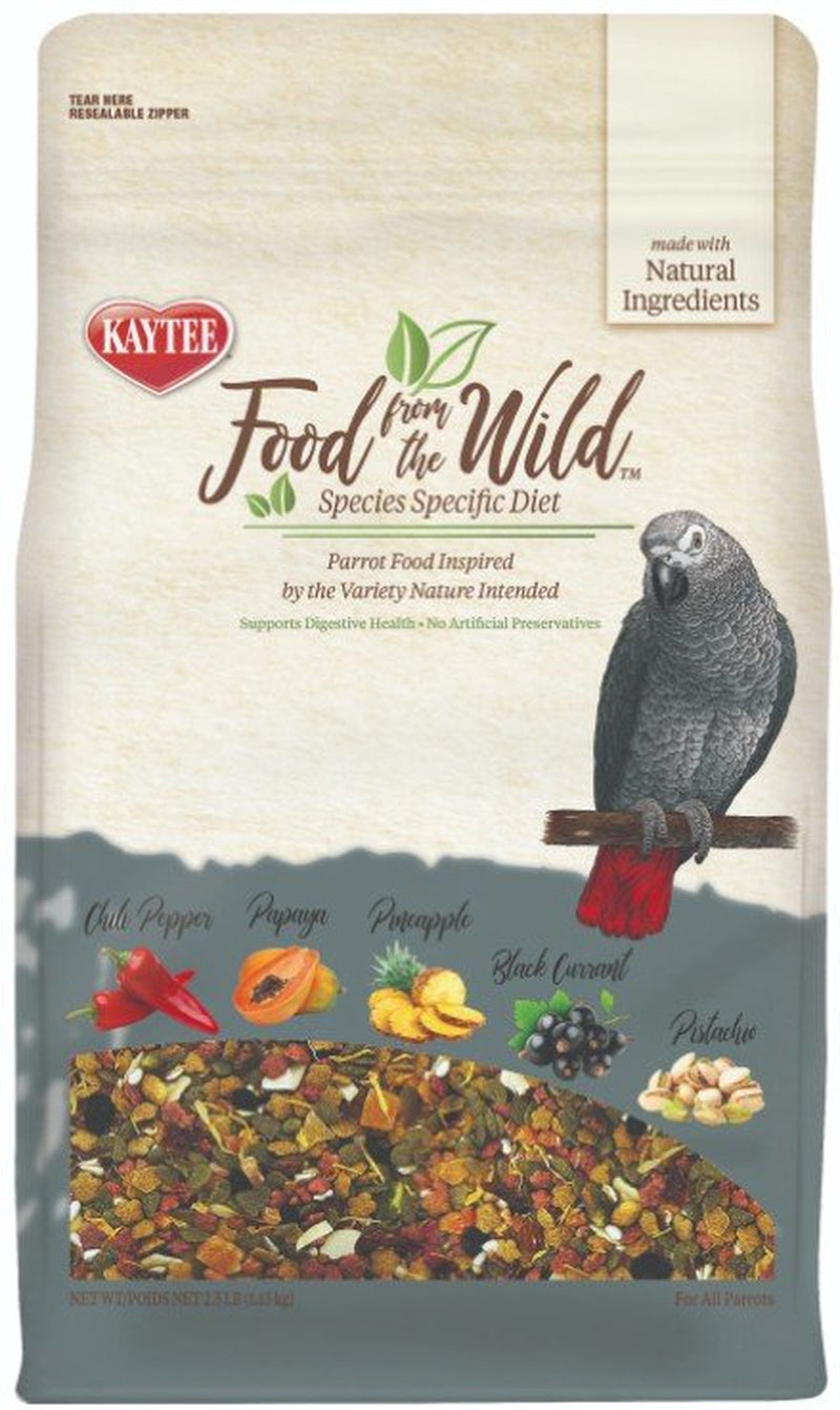 Kaytee Food from the Wild Parrot Pet Bird Food, 2.5 Lb Animals & Pet Supplies > Pet Supplies > Bird Supplies > Bird Food Central Garden and Pet 15 lbs (6 x 2.5 lbs)  