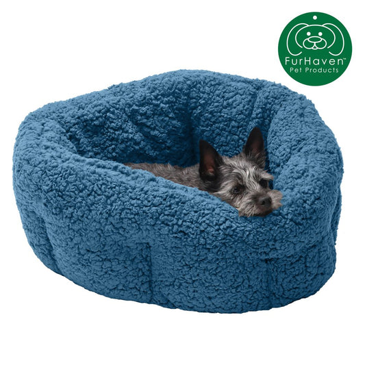 Furhaven Pet Products Pet Bed for Dogs and Cats, Blue, Small Animals & Pet Supplies > Pet Supplies > Cat Supplies > Cat Beds FurHaven Pet S Lake Blue 