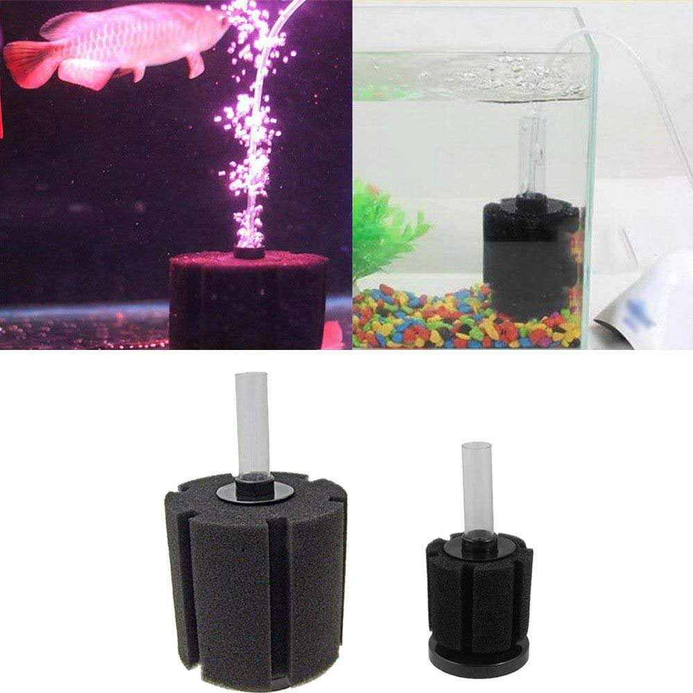 Aquarium Bio Sponge Filters for Breeding Fry Betta Shrimp Nano Fish Tank up to 10 Gal, 4 -Pack