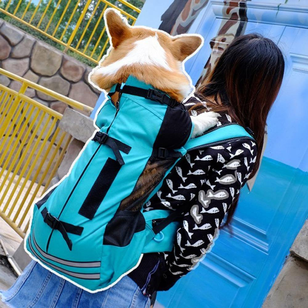Clearance! Pet Backpack Puppy Outgoing Travel Bag Detachable Medium Dog Breathable Sport Bag Carrier for Traveling Double Shoulder Bags Animals & Pet Supplies > Pet Supplies > Dog Supplies > Dog Apparel Abcelit   