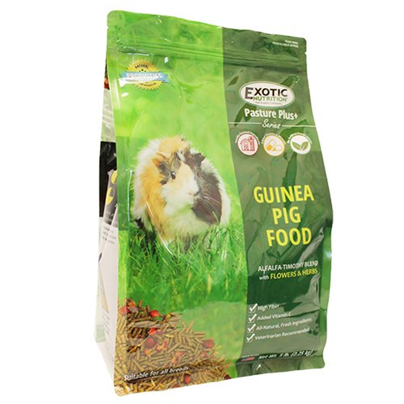 Exotic Nutrition Pasture Plus+ Adult Guinea Pig Food 5 Lb. Animals & Pet Supplies > Pet Supplies > Small Animal Supplies > Small Animal Food Exotic Nutrition   