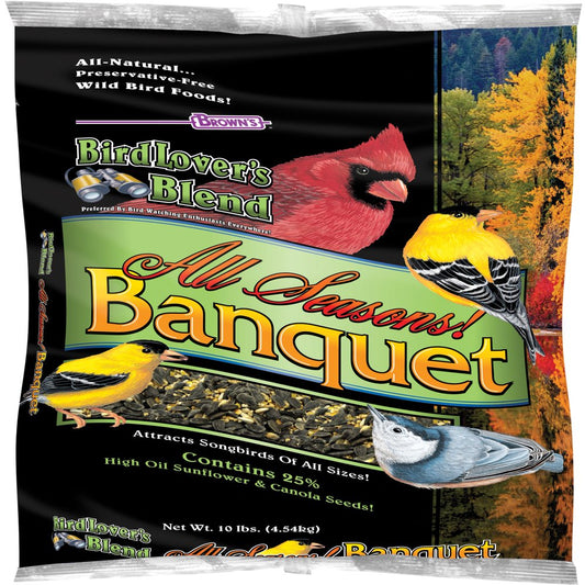 Bird Lover'S Blend All Seasons! Banquet, 10 Lb. Animals & Pet Supplies > Pet Supplies > Bird Supplies > Bird Food F.M. Brown's Sons, Inc.   