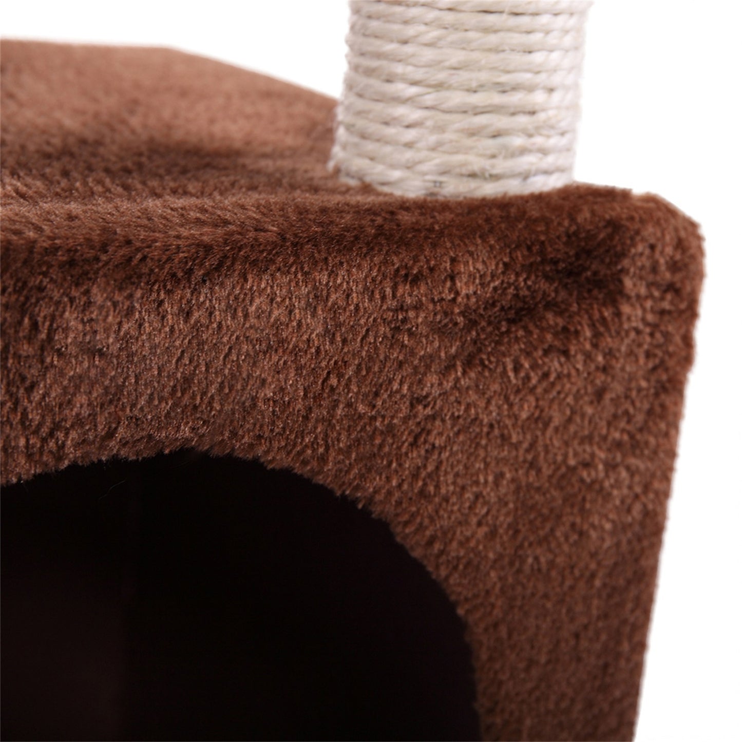 Pefilos Cat Tree for Adult Cats Cat Tower for Indoor Cats Sisal Cratching Posts Cat Condo for Multiple Cats Jump Platform Cat Furniture Activity Center, Coffee Brown