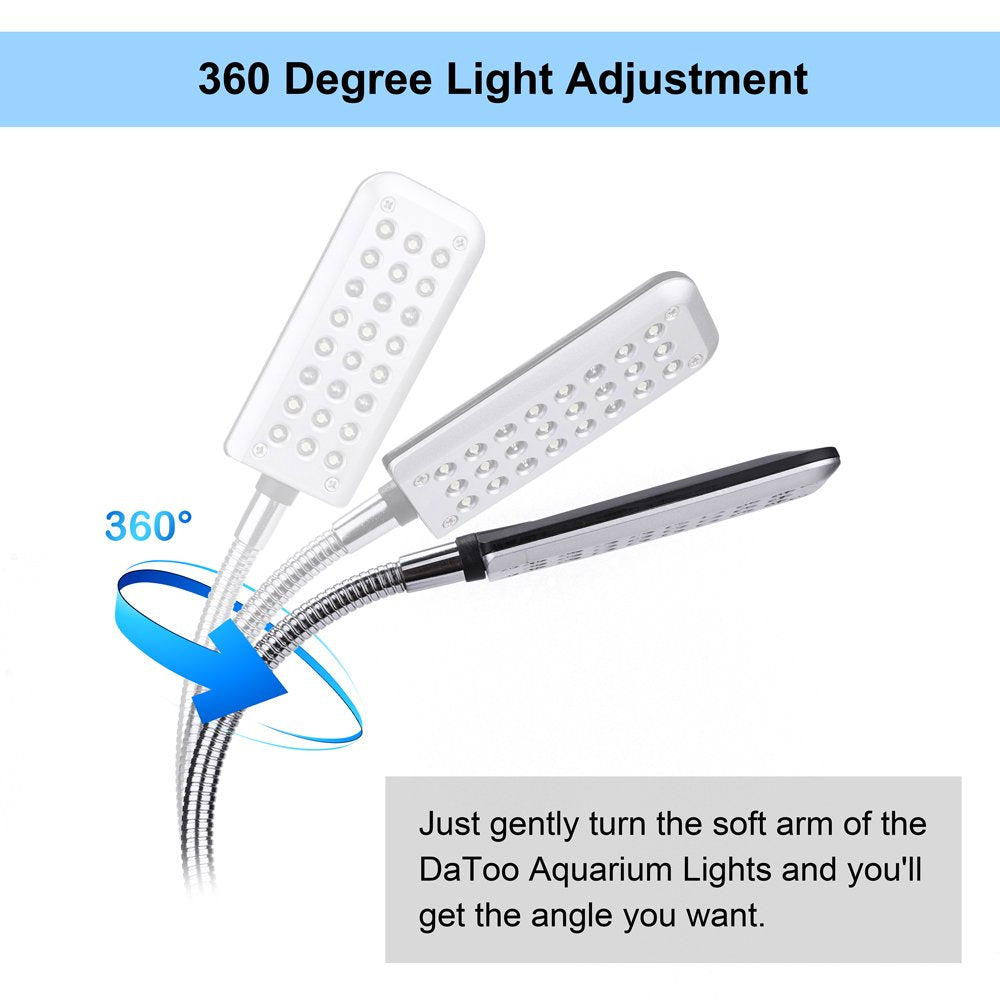 Datoo Aquarium Light Small LED Clip Light for Fish Tank, 1 Yr Warranty Animals & Pet Supplies > Pet Supplies > Fish Supplies > Aquarium Lighting DaToo   