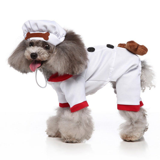 Luxsea Pet Costume Chef Dog Clothes Head Wear Apparel Toy for Halloween, Christmas, Parties, Festivals Party Dress up Accessories Animals & Pet Supplies > Pet Supplies > Dog Supplies > Dog Apparel Luxsea M  
