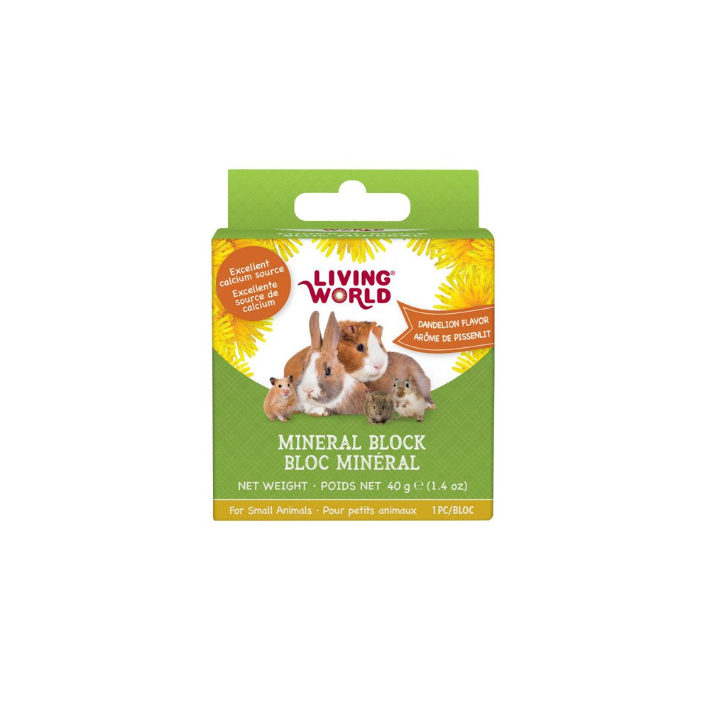 Living World Small Animal Mineral Blocks Dandelion Flavor 1.4 Oz. Animals & Pet Supplies > Pet Supplies > Small Animal Supplies > Small Animal Food Living World   