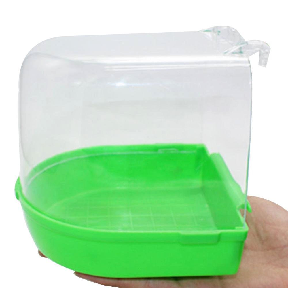 D-GROEE Bird Bath Box Bird Cage Accessory Supplies Bathing Parakeet Caged Bird Bathing Tub for Pet Small Birds Canary Parrot Parakeet Animals & Pet Supplies > Pet Supplies > Bird Supplies > Bird Cage Accessories D-GROEE   