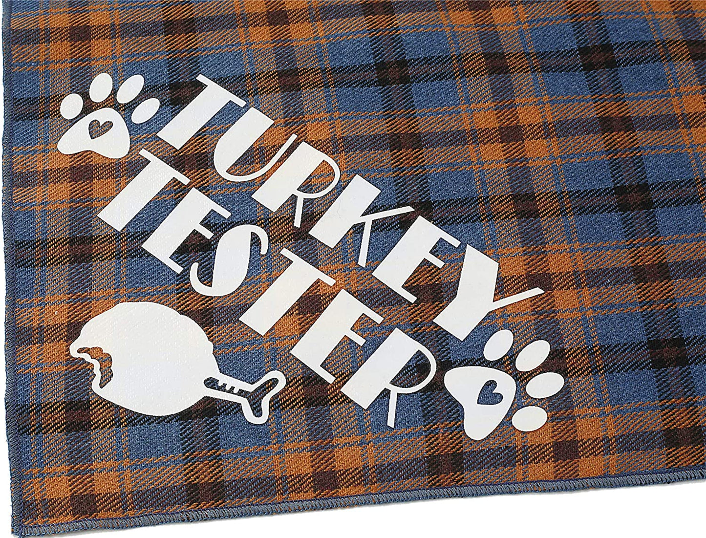 Pawskido Thanksgiving Bandana for Small Medium Dogs, Turkey Taster Blue Pet Scarf Animals & Pet Supplies > Pet Supplies > Dog Supplies > Dog Apparel Pawskido   