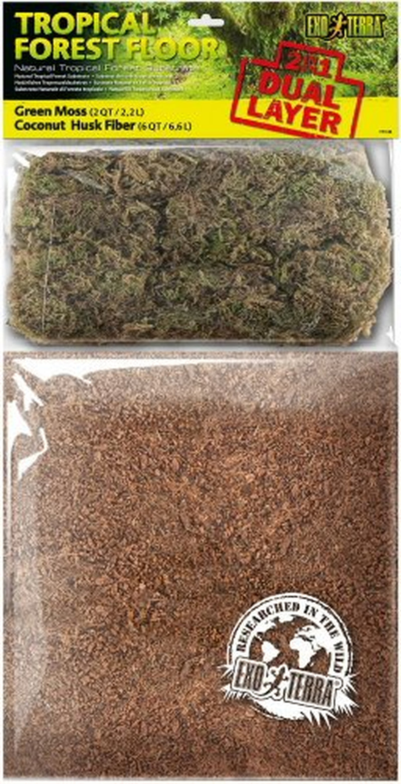 Exo Terra Reptile Terrarium Tropical Forest Substrate, 8-Quart Animals & Pet Supplies > Pet Supplies > Fish Supplies > Aquarium Gravel & Substrates Hagen   