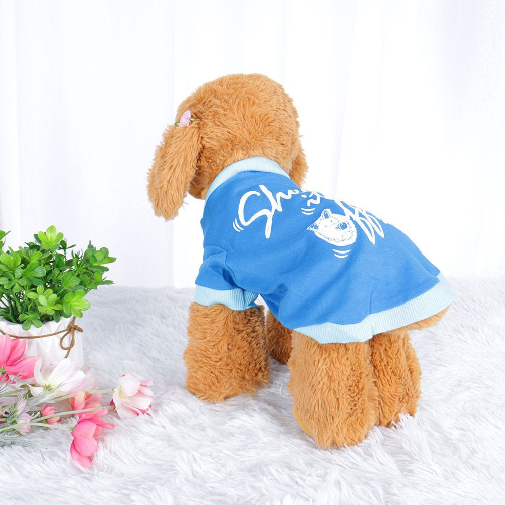 Pet T Shirt Spring Fall Dog Puppy Small Pet Cat Apparel Clothes Vest Clothing Printed, M #1 Animals & Pet Supplies > Pet Supplies > Cat Supplies > Cat Apparel Unique Bargains   