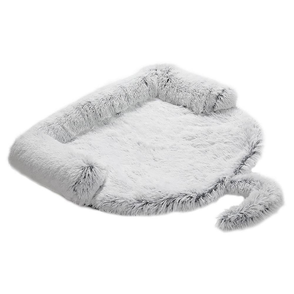 IMSHIE Plush Cat Dog Bed, Soft Comfortable Pet Plush Cushion Mats, Sleeping Warming Sofa Beds for Pets, Washable Kennel with Anti-Slip Bottom for Cats Puppy Small Animals Economical Animals & Pet Supplies > Pet Supplies > Dog Supplies > Dog Kennels & Runs IMSHIE A: Light gray straight detachable 90*90*20cm  