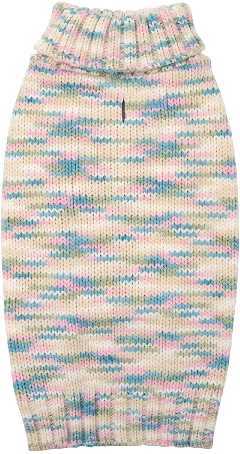 KYEESE Dog Sweater Thermal Turtleneck Dog Knitwear for Small Dogs with Leash Hole Dog Apparel from KYEESE, Blue,L Animals & Pet Supplies > Pet Supplies > Dog Supplies > Dog Apparel kyeese (Multicolor) Mist Blue X-Small (2.5-4lbs) 