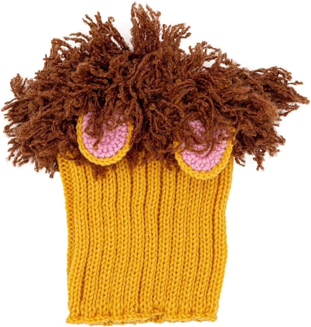 Zoo Snoods Lion Mane Costume for Dogs, Large - Warm No Flap Ear Wrap Hood for Pets, Dog Outfit for Winters, Halloween, Christmas & New Year, Soft Yarn Ear Covers Animals & Pet Supplies > Pet Supplies > Dog Supplies > Dog Apparel Zoo Snoods   