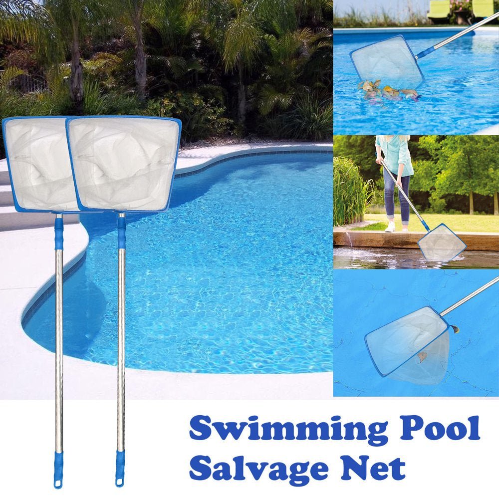 Fbbwap Swimming Pool Fishing Net Skimmer Falling Leaves with Rod Cleaning Tool Animals & Pet Supplies > Pet Supplies > Fish Supplies > Aquarium Fish Nets Blackanren   