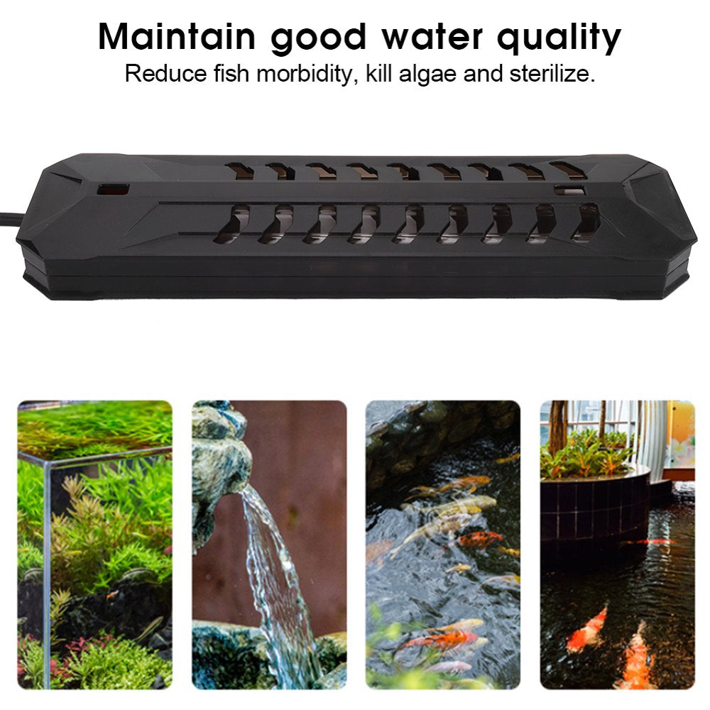 Mgaxyff Aquarium Sterilizer Light,Fish Tank Germicidal Lamp,Aquarium Submersible UV Light Sterilizer Pond Fish Tank Germicidal Sterilization Lamp Animals & Pet Supplies > Pet Supplies > Fish Supplies > Aquarium Lighting Mgaxyff   