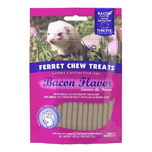 Natural Polymer NB11123 N-Bone 1.87 Oz. Ferret Bacon Flavor Chew Treats Animals & Pet Supplies > Pet Supplies > Small Animal Supplies > Small Animal Treats NATURAL POLYMER   