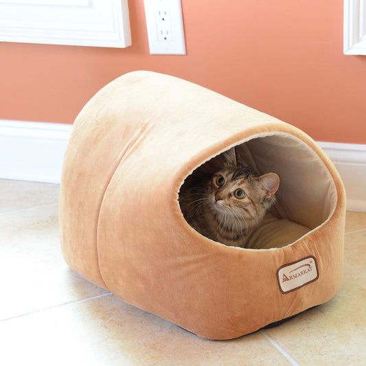 Armarkat Covered Pet Cat Bed, Brown Animals & Pet Supplies > Pet Supplies > Cat Supplies > Cat Beds Aeromark Intl Inc Brown  