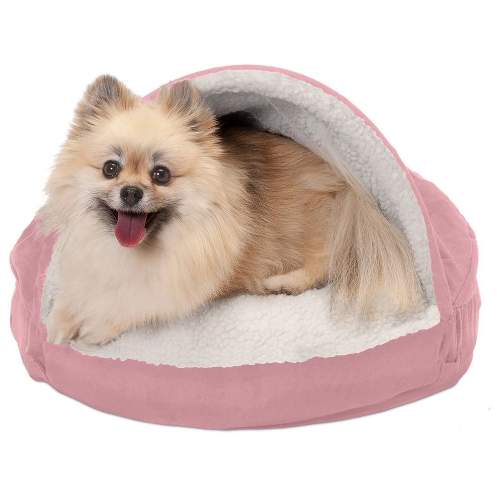 Furhaven Pet Products Orthopedic Faux Sheepskin Snuggery Burrow Pet Bed for Dogs & Cats, Pink, 18-Inch Animals & Pet Supplies > Pet Supplies > Cat Supplies > Cat Beds FurHaven Pet   