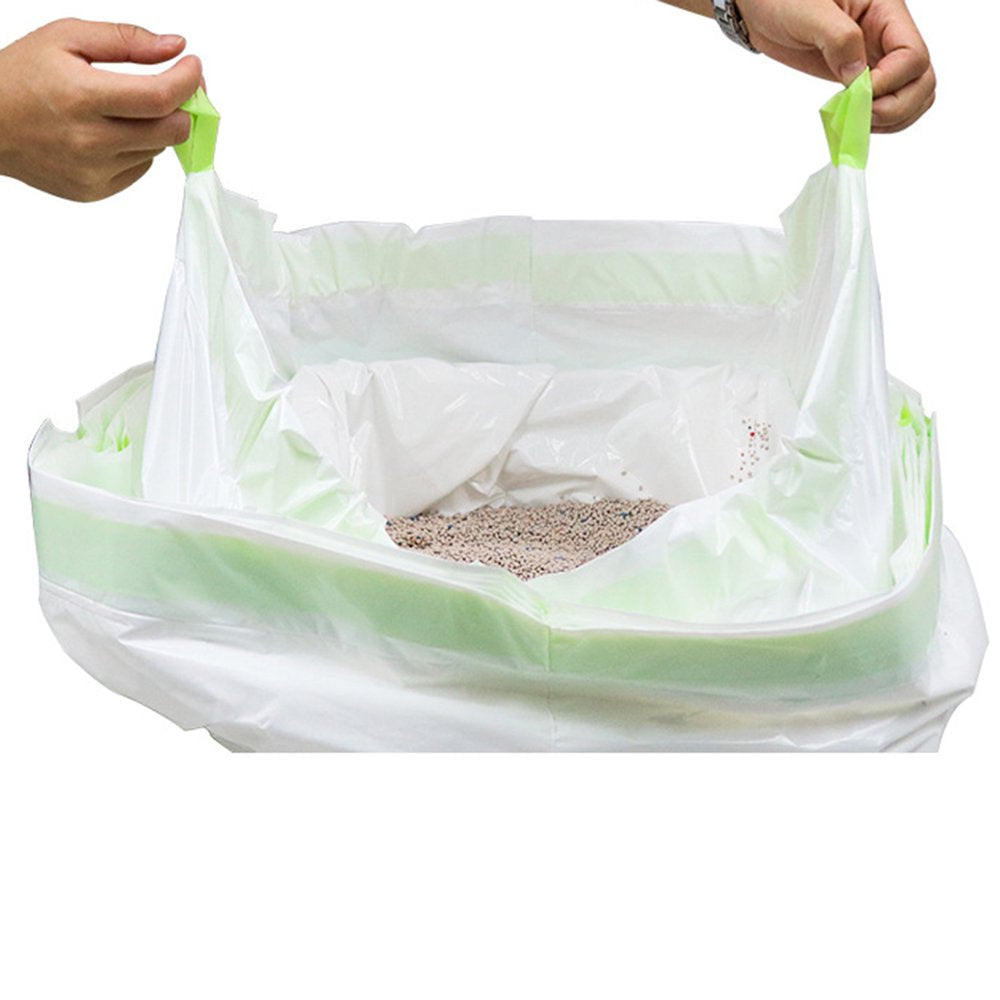 Papaba Cat Litter Bag,7Pcs Portable Home Hygienic Drawstring Cat Litter Filter Cleaning Bag Pet Supply