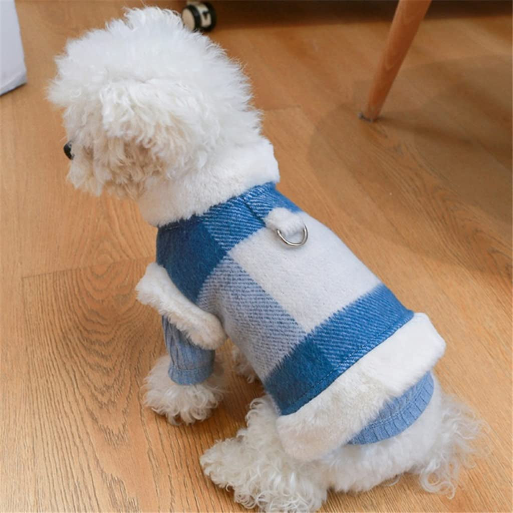 Fleece Pet Dog Clothes Puppy Plaid Coat Vest Jacket Clothing French Bulldogpug Costumes Jacket for Small Dogs Vest (A XL Code) Animals & Pet Supplies > Pet Supplies > Dog Supplies > Dog Apparel Tomator   