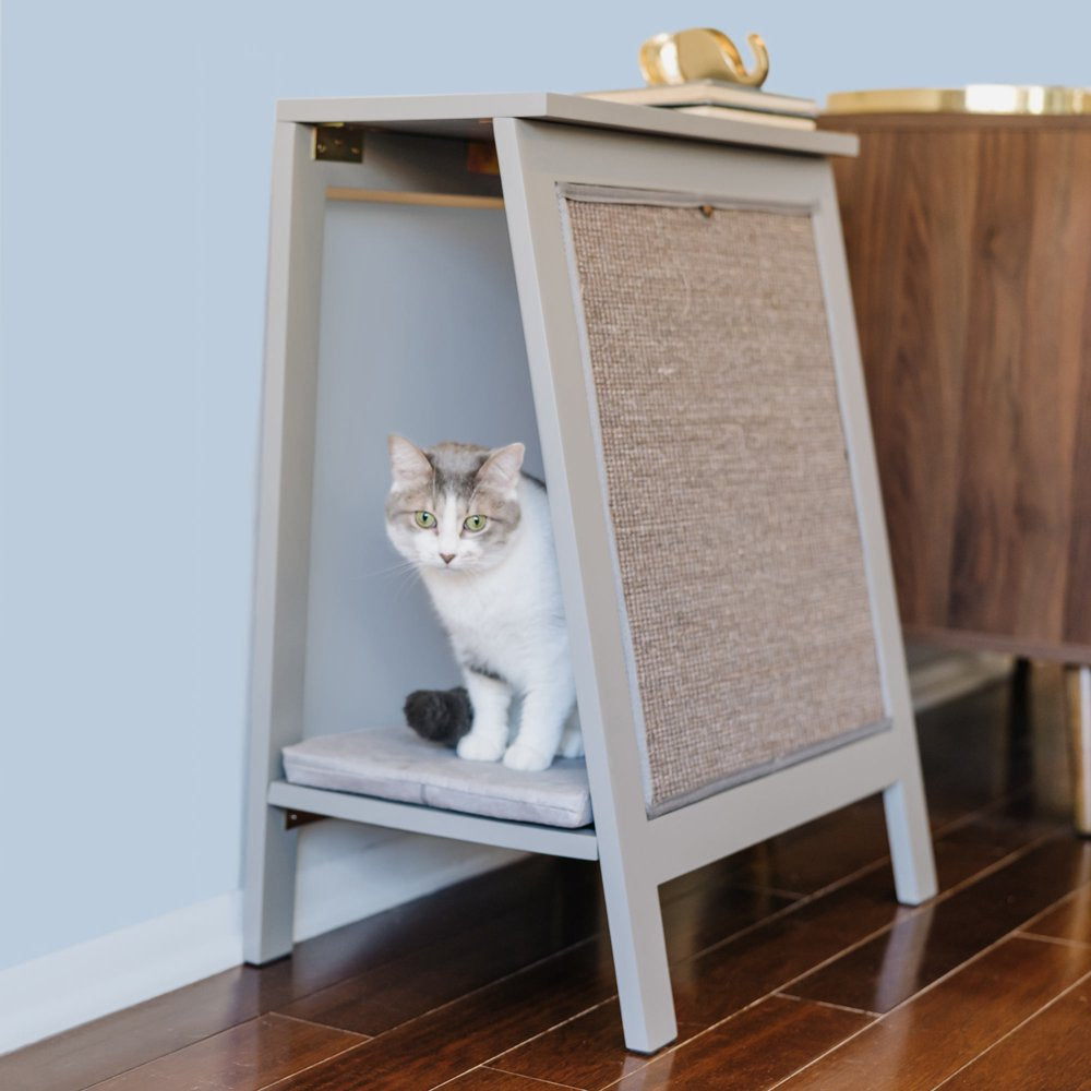 The Refined Feline A-Frame Cat Bed, Espresso Animals & Pet Supplies > Pet Supplies > Cat Supplies > Cat Beds RefinedKind Pet Products Smoke  