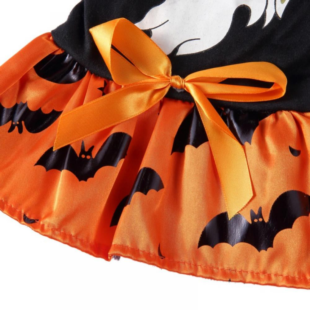 Topumt Pumpkin Dog Halloween Costume Dog Clothes for Small Medium Large Dogs Girl Dresses Puppy Party Apparel Doggie Wedding Dress Animals & Pet Supplies > Pet Supplies > Dog Supplies > Dog Apparel Topumt   