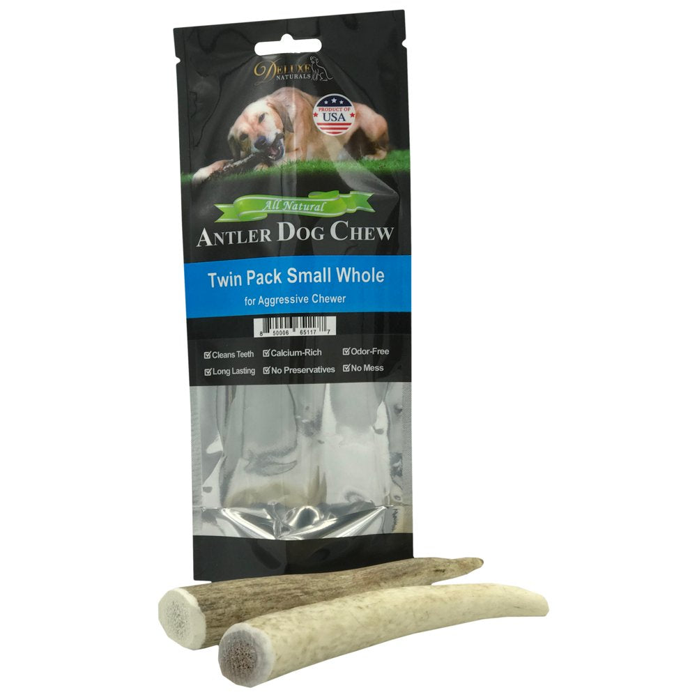 Deluxe Naturals Elk Antler Dog Chew 6-Pack, Medium Split Antlers Animals & Pet Supplies > Pet Supplies > Dog Supplies > Dog Toys Deluxe Naturals Whole S 2