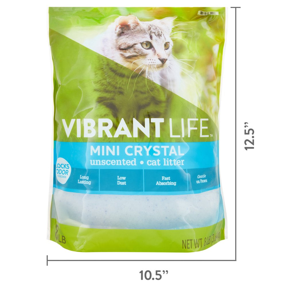 Vibrant Life Mini Crystal Unscented Cat Litter, 8 Lb Animals & Pet Supplies > Pet Supplies > Cat Supplies > Cat Litter Wal-Mart Stores, Inc.   