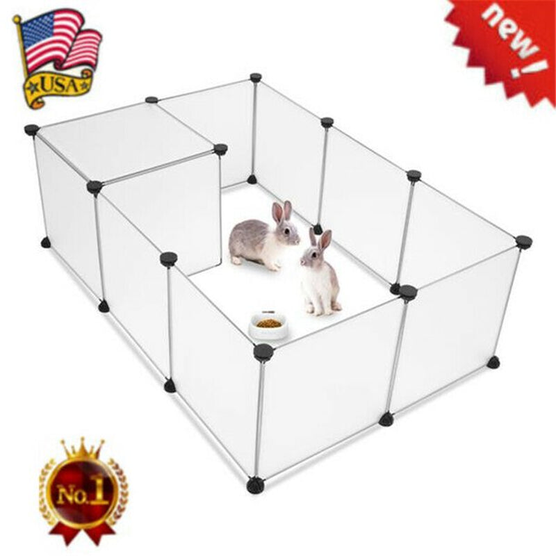 Cat Cage Tent, Small Animal Cage Indoor Portable Metal Wire Yd Fence for Small Animals, Guinea Pigs, Rabbits Kennel Crate Fence Tent,20 Panels