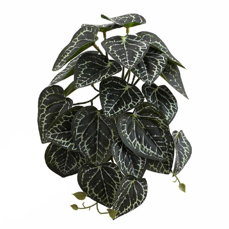 Artificial Reptile Plants Lifelike Terrarium 3D Printed Leaves Amphibian Plant for Tank Habitat Decoration for Iguana Fo