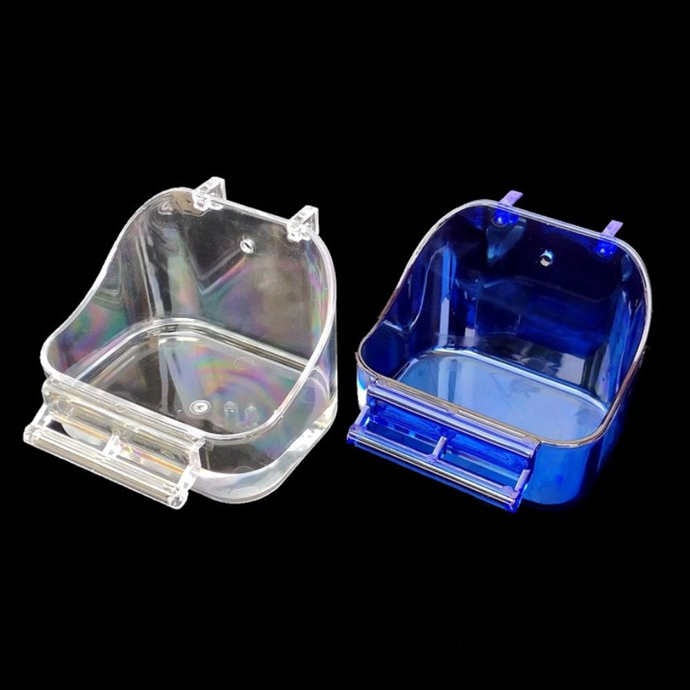 Hanging Bathing Box for Small Birds Parrot Food Tray Cage Shower Accessories Animals & Pet Supplies > Pet Supplies > Bird Supplies > Bird Cage Accessories CHANCELAND   