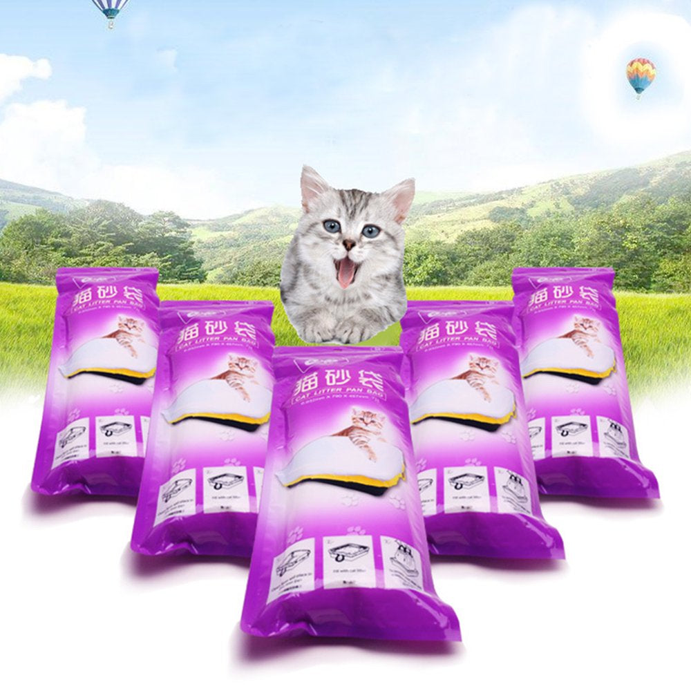 Furvclv 1 Bag of (7PCS) Cat Litter Bag Kitten Hygienic Litter Box Liners Pet Supplies (Large) Animals & Pet Supplies > Pet Supplies > Cat Supplies > Cat Litter Box Liners Furvclv   